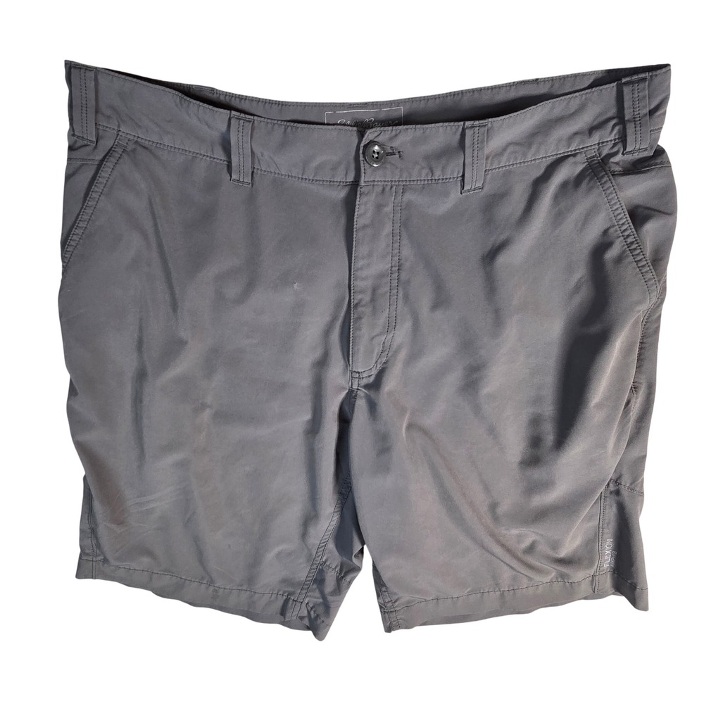 Eddie Bauer Flexion Amphib Shorts Men's 36 Grey Outdoor Hiking Fishing